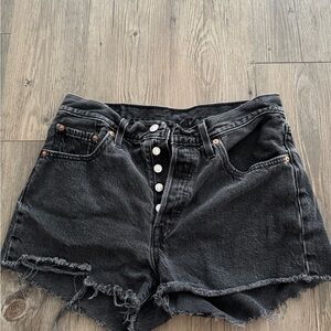 Black Denim Women's Shorts
